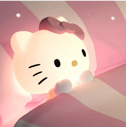 Rechargeable Hello Kitty Remote Night Light | Cute LED Lamp