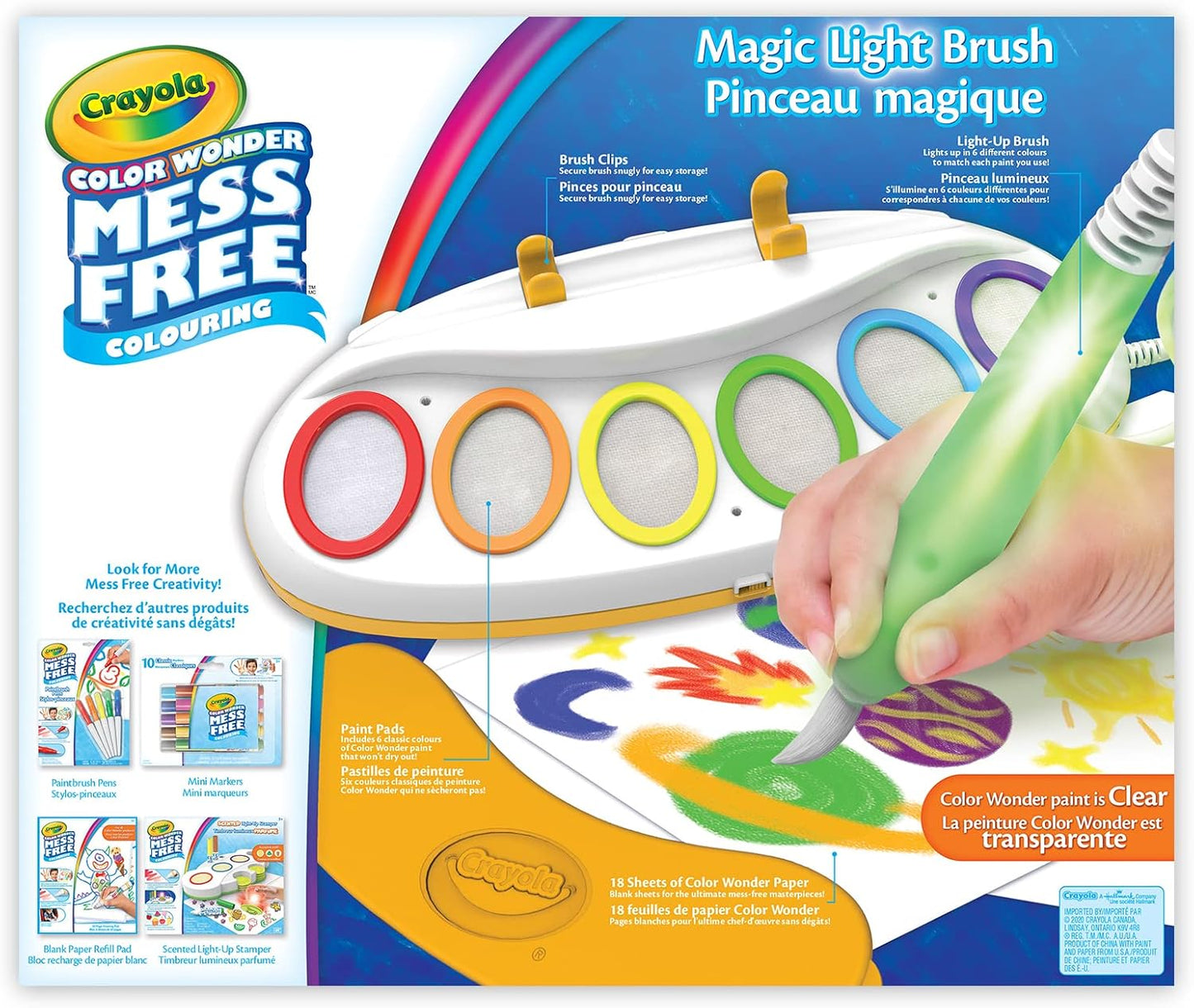 Crayola Magic Light Brush – Kids Mess-Free Painting Set