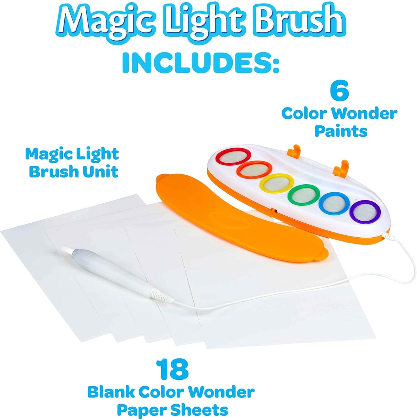 Crayola Magic Light Brush – Kids Mess-Free Painting Set