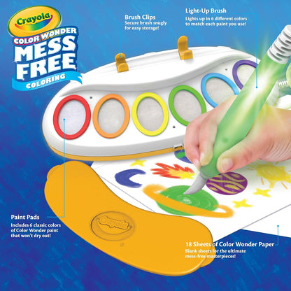 Crayola Magic Light Brush – Kids Mess-Free Painting Set