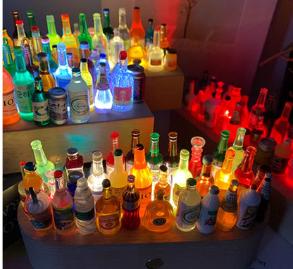 DIY Decorative LED Bar Ornaments – Light Up Mini Bottles for Home & Office