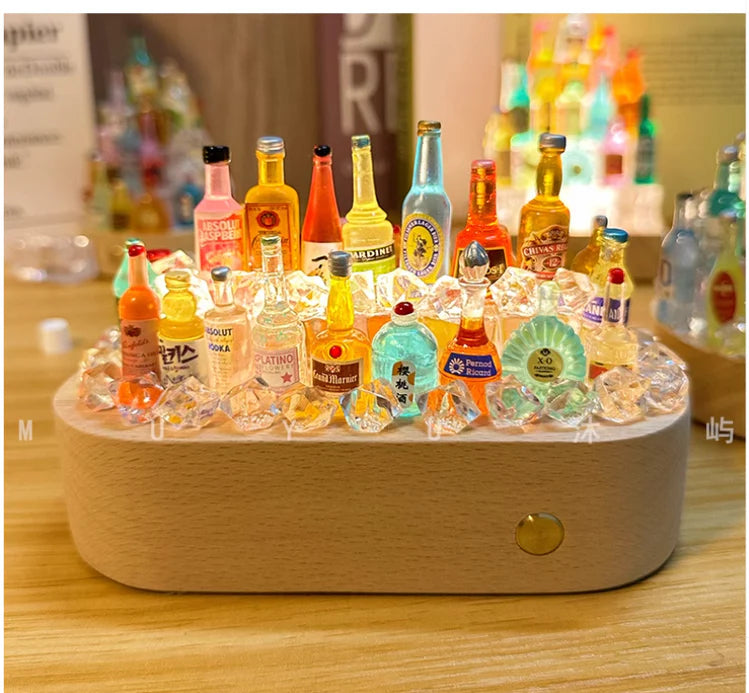 DIY Decorative LED Bar Ornaments – Light Up Mini Bottles for Home & Office