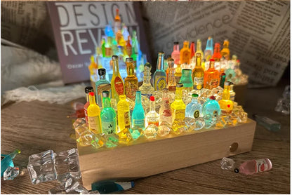 DIY Decorative LED Bar Ornaments – Light Up Mini Bottles for Home & Office
