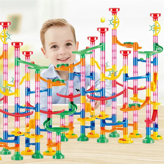 Marble Run Set – 232 Pieces Full Track Building Toy