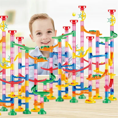 Marble Run Set – 232 Pieces Full Track Building Toy