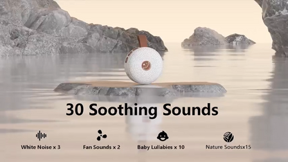 Mini Portable White Noise Machine – 30 Relaxing Sounds for Better Sleep