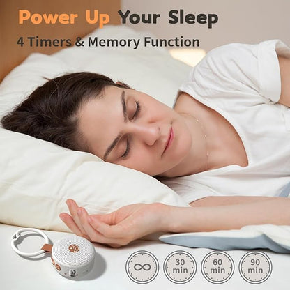 Mini Portable White Noise Machine – 30 Relaxing Sounds for Better Sleep
