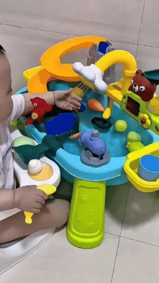 Interaktif Su Masası Oyuncağı Çocuk Gelişim Aktivite ve Su Oyun Seti