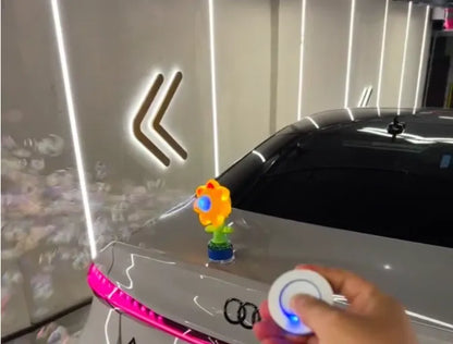Remote Controlled Rechargeable 360° Bubble Machine – Flower Design