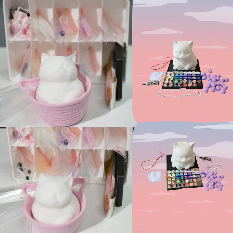 Stress Relief - DIY Chubby Cat Set