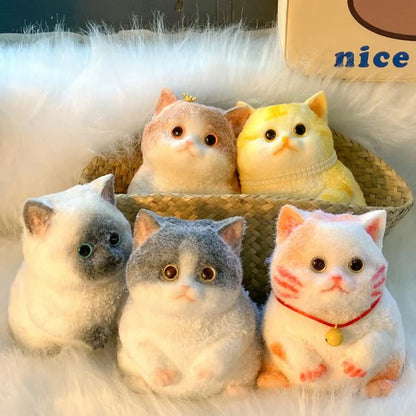 Stres Giderici Tombul Kedi Boyama & Süsleme Seti