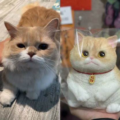 Stres Giderici Tombul Kedi Boyama & Süsleme Seti