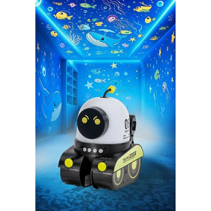 Robot Tasarımlı 3D Projektör Gece Lambası