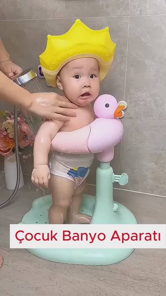 Kaymaz Tabanlı Çocuk Banyo Aparatı